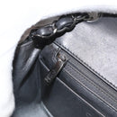 CHANEL Chain Mini Matelasse 16 Shoulder Bag Lamb Skin Gray Silver CC Auth163230V-23