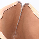 CELINE Macadam Canvas Tote Bag PVC Leather Brown Gold Auth 163231-18