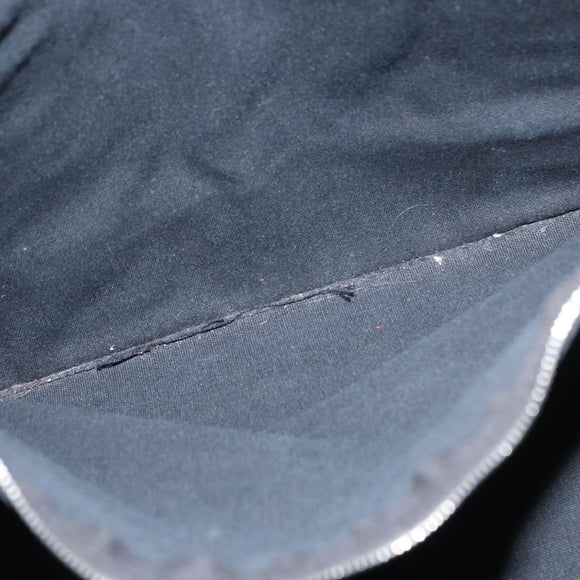 HERMES Fourre Tout GM Hand Bag Canvas Black Silver Auth 163232