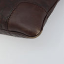 GUCCI GG Canvas Guccissima Shoulder Bag Brown Silver 148476 Auth 163233-10