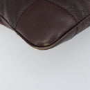 GUCCI GG Canvas Guccissima Shoulder Bag Brown Silver 148476 Auth 163233-11
