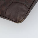 GUCCI GG Canvas Guccissima Shoulder Bag Brown Silver 148476 Auth 163233-13