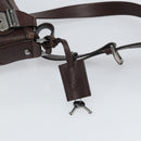 GUCCI GG Canvas Guccissima Shoulder Bag Brown Silver 148476 Auth 163233-14