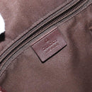 GUCCI GG Canvas Guccissima Shoulder Bag Brown Silver 148476 Auth 163233-17
