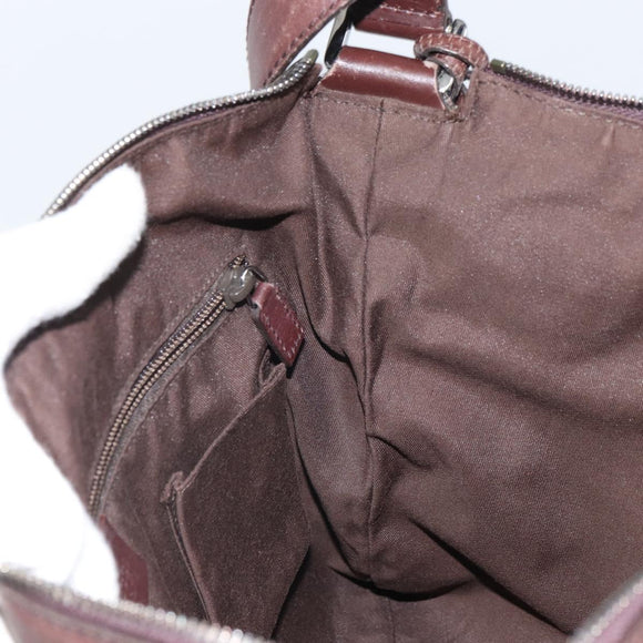 GUCCI GG Canvas Guccissima Shoulder Bag Brown Silver 148476 Auth 163233