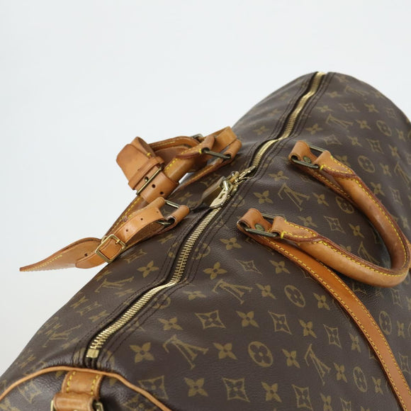 LOUIS VUITTON Monogram Keepall Bandouliere 55 Boston Bag M41414 LV Auth 163242
