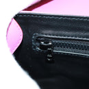 CELINE Circle Shoulder Bag Leather Pink Gold Auth 163248V-22