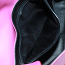 CELINE Circle Shoulder Bag Leather Pink Gold Auth 163248V-23