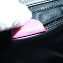 CELINE Circle Shoulder Bag Leather Pink Gold Auth 163248V-24