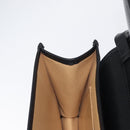 CELINE Medallion Chain Shoulder Bag Leather Black Gold Auth 163249-21