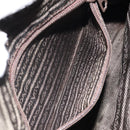 PRADA Chain Quilted Shoulder Bag Nylon Brown Gold Auth 163251-22