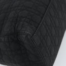 Christian Dior Lady Dior Canage Hand Bag Nylon Black Gold Auth 163252-14