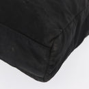 PRADA Hand Bag Nylon Black Silver Auth 163254-14
