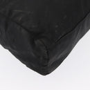 PRADA Hand Bag Nylon Black Silver Auth 163254-15