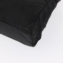 PRADA Hand Bag Nylon Black Silver Auth 163254-16
