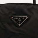 PRADA Hand Bag Nylon Black Silver Auth 163254-17