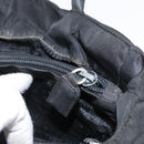 PRADA Hand Bag Nylon Black Silver Auth 163254-24