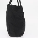 PRADA Hand Bag Nylon Black Silver Auth 163254-3