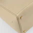 GUCCI Bamboo Hand Bag Leather 2way Ivory Gold 000 1364 0316 Auth 163255-15