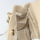 GUCCI Bamboo Hand Bag Leather 2way Ivory Gold 000 1364 0316 Auth 163255-20