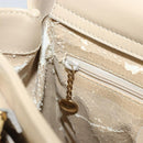 GUCCI Bamboo Hand Bag Leather 2way Ivory Gold 000 1364 0316 Auth 163255-21