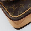 LOUIS VUITTON Monogram Cartouchiere MM Shoulder Bag M51253 LV Auth 163260-12