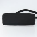PRADA Hand Bag Nylon 2way Black Silver Auth 163263-5
