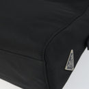 PRADA Hand Bag Nylon 2way Black Silver Auth 163263-9