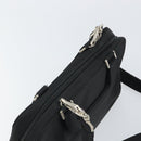 PRADA Hand Bag Nylon 2way Black Silver Auth 163263-6