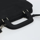 PRADA Hand Bag Nylon 2way Black Silver Auth 163263-7