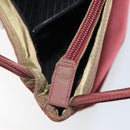 PRADA Tote Bag Nylon Bordeaux Silver Auth 163266-22