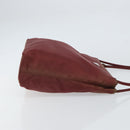 PRADA Tote Bag Nylon Bordeaux Silver Auth 163266-3