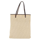 FENDI Zucca Canvas Tote Bag Ivory Auth 163267-13