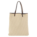 FENDI Zucca Canvas Tote Bag Ivory Auth 163267-2