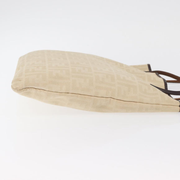 FENDI Zucca Canvas Tote Bag Ivory Auth 163267