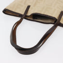 FENDI Zucca Canvas Tote Bag Ivory Auth 163267-7