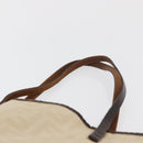 FENDI Zucca Canvas Tote Bag Ivory Auth 163267-8