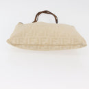 FENDI Zucca Canvas Tote Bag Ivory Auth 163267-5