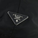 PRADA Hand Bag Nylon Black Silver Auth 163269-17