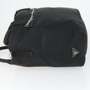 PRADA Hand Bag Nylon Black Silver Auth 163269-4