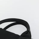 PRADA Hand Bag Nylon Black Silver Auth 163269-8