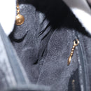 GUCCI Bamboo Hand Bag Leather Black Gold 02 1059 260 Auth 163270-19