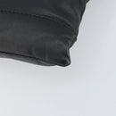 BALENCIAGA Clutch Bag Leather Black Silver 373834 Auth 163272-10