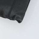 BALENCIAGA Clutch Bag Leather Black Silver 373834 Auth 163272-11