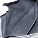 BALENCIAGA Clutch Bag Leather Black Silver 373834 Auth 163272-17