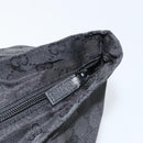 GUCCI GG Canvas Web Sherry Line Hand Bag Nylon Black Silver 131228 Auth 163273-15