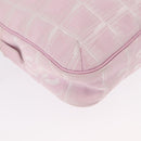 CHANEL New Travel Line Shoulder Bag Pink Gold CC Auth 163276-9