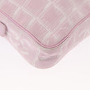 CHANEL New Travel Line Shoulder Bag Pink Gold CC Auth 163276-15