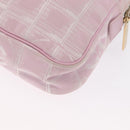 CHANEL New Travel Line Shoulder Bag Pink Gold CC Auth 163276-16