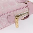 CHANEL New Travel Line Shoulder Bag Pink Gold CC Auth 163276-10
